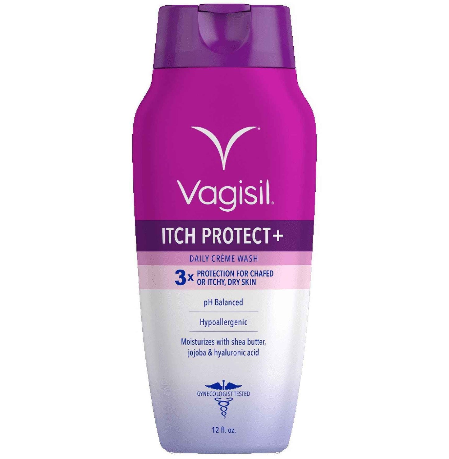 Vagisil Itch Protect+ Intimate Feminine Wash – 12 oz, Soothing Vaginal Cleanser for Itch Relief