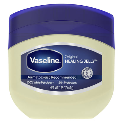 Vaseline 100% Pure Petroleum Jelly – 1.75 oz | Unscented Body Moisturizer for All Skin Dryness