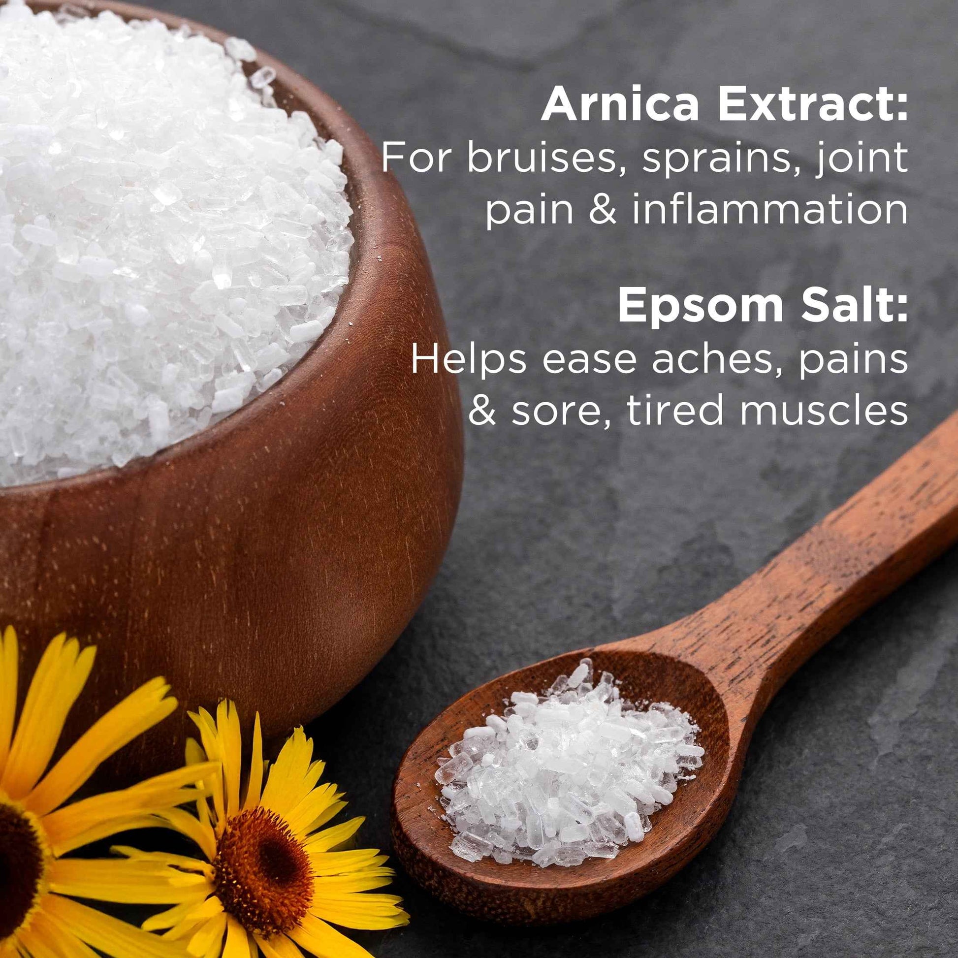 Equate Epsom Salt Bath Soak with Arnica, 3 lb – Muscle & Foot Soak for Relief & Recovery