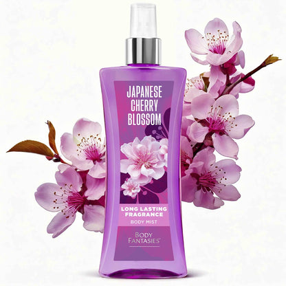Body Fantasies Signature Japanese Cherry Blossom Body Spray – 3.2 fl oz