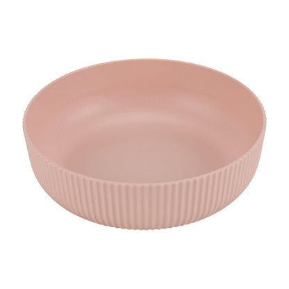 Pink Eco-Friendly Recycled Plastic Dinner Bowl – 43-Ounce – Durable & Reusable for Indoor & Outdoor Dining
