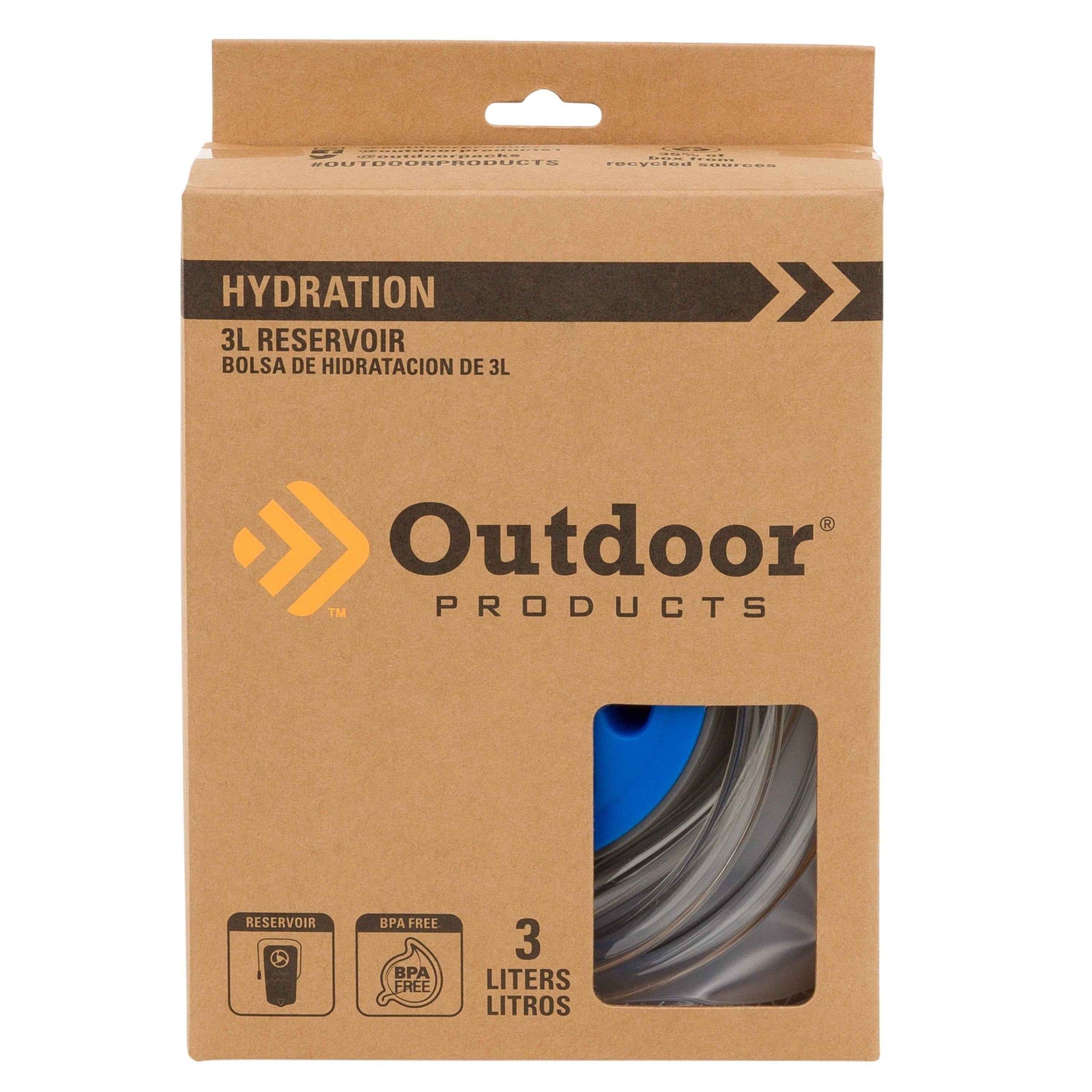 Outdoor Products 3 Liter Backpack Hydration Reservoir – Durable, Leak-Proof & Easy Fill for Hiking, Cycling & Outdoor Adventures