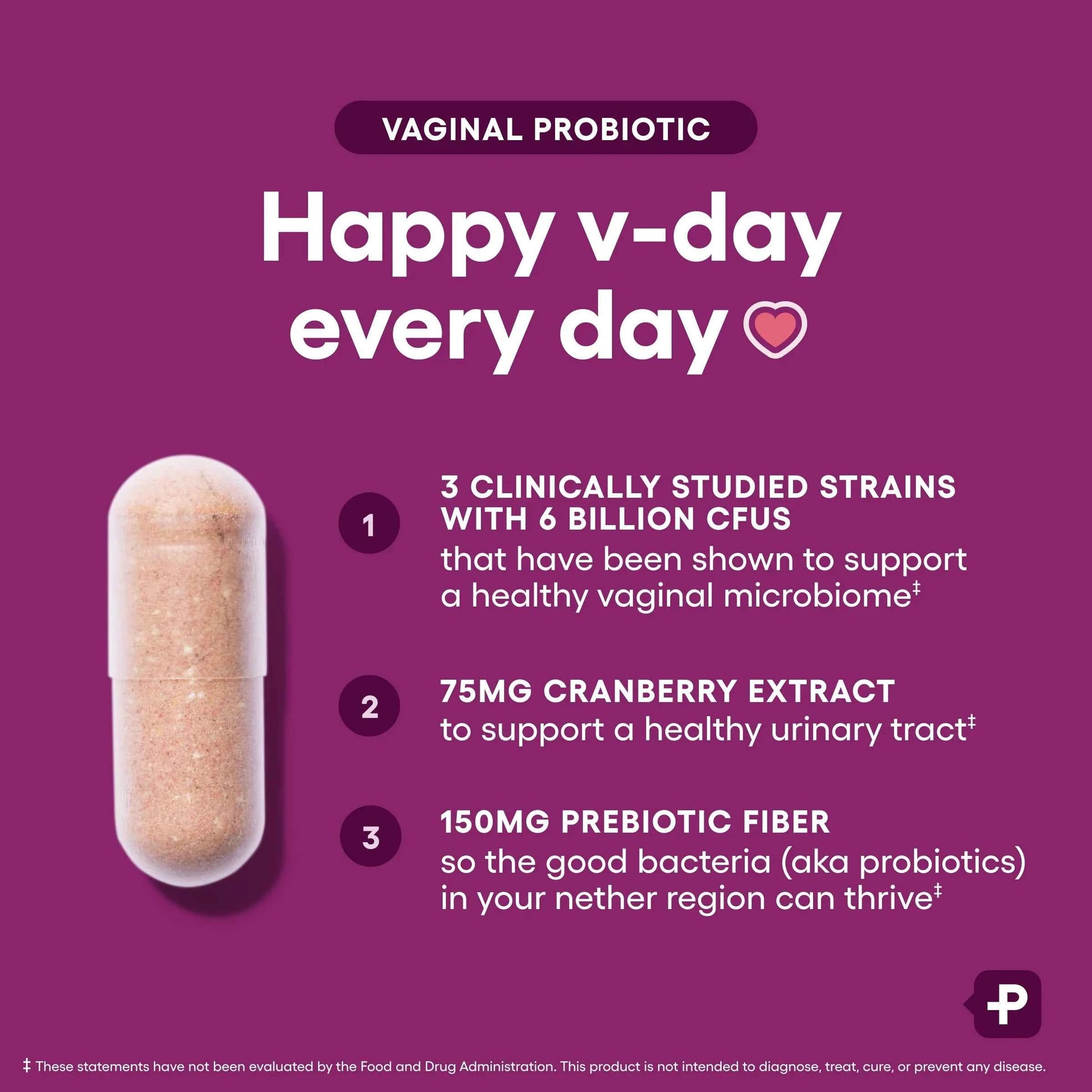 Physician's Choice Vaginal Probiotic for Women – 6 Billion CFU, Supports pH Balance & Odor Control – 30 Count