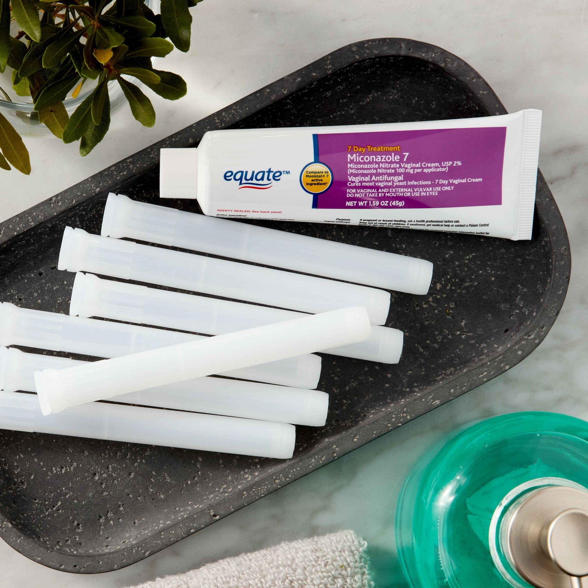 Equate Miconazole 7 Day Vaginal Treatment Cream with Disposable Applicators, 1.59 oz