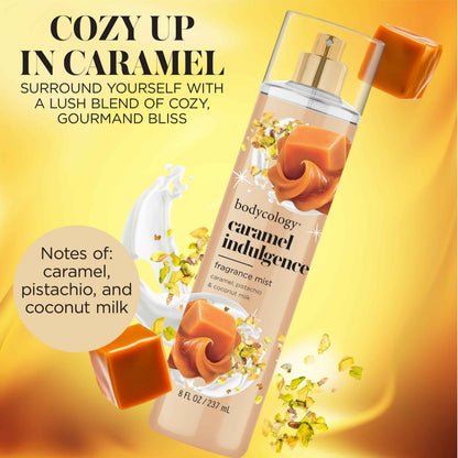 Bodycology Fragrance Body Mist Caramel Indulgence, 8 fl oz