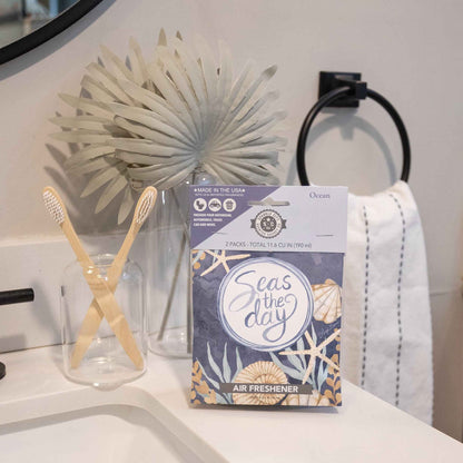 Sparkle City Scented Sachet 2 Pack – Seas the Day, Fresh Fragrance for Home & Closet