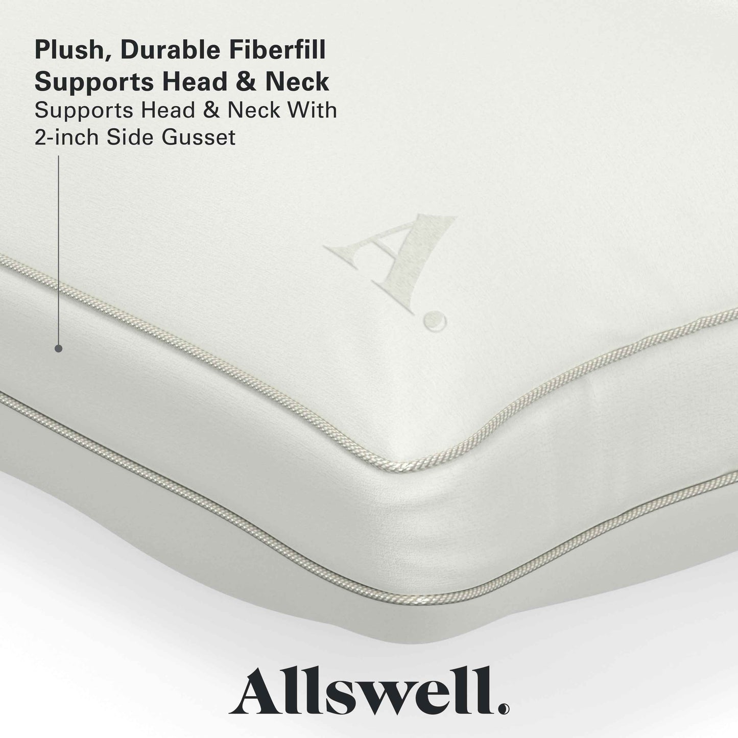 Allswell Down Alternative Bed Pillow - Standard/Queen, Firm, All Positions (1-Pack)