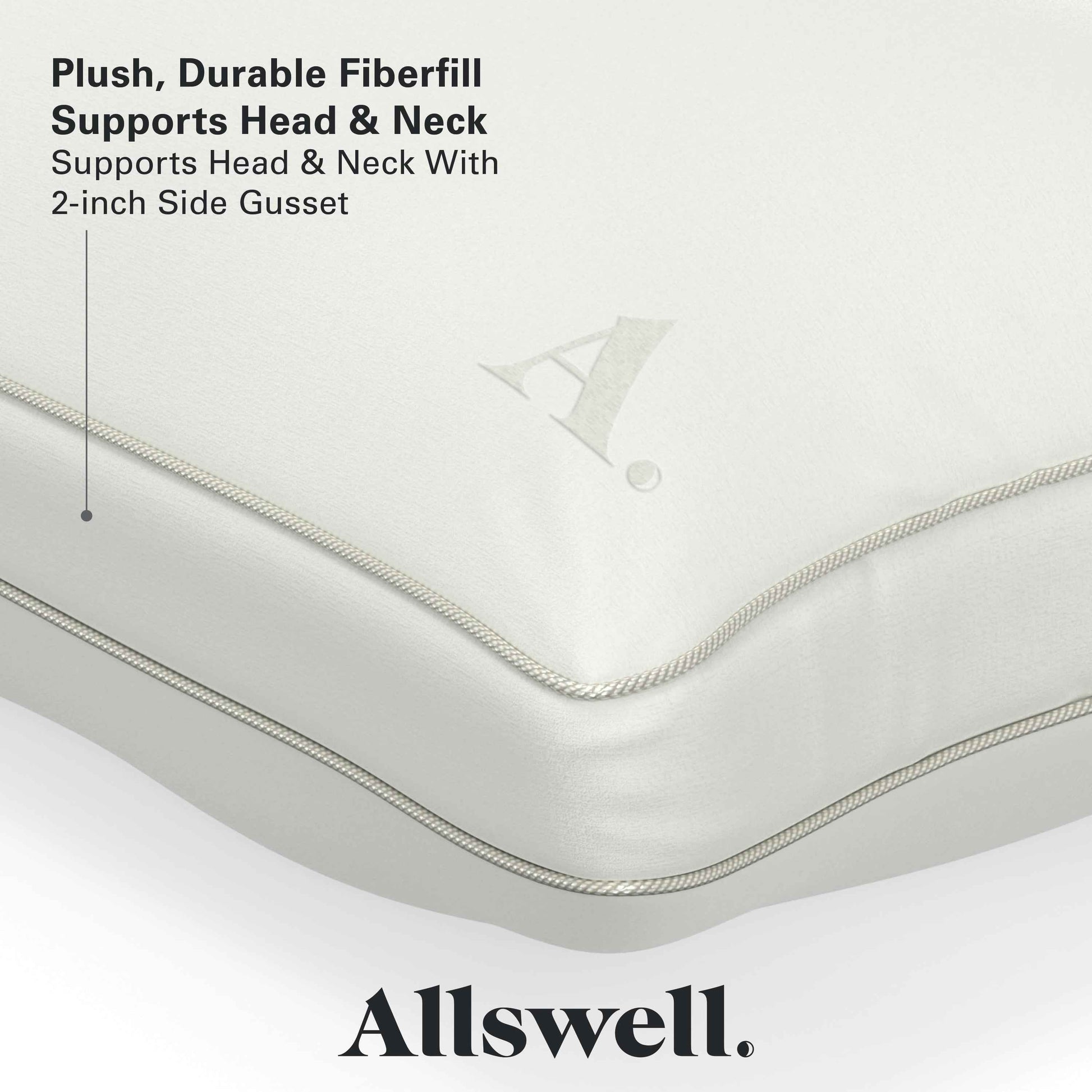 Allswell Down Alternative Bed Pillow - Standard/Queen, Firm, All Positions (1-Pack)