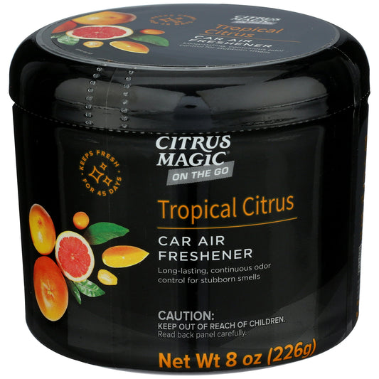 Citrus Magic On The Go Solid Air Freshener for Auto, Tropical Citrus, 8 Ounce