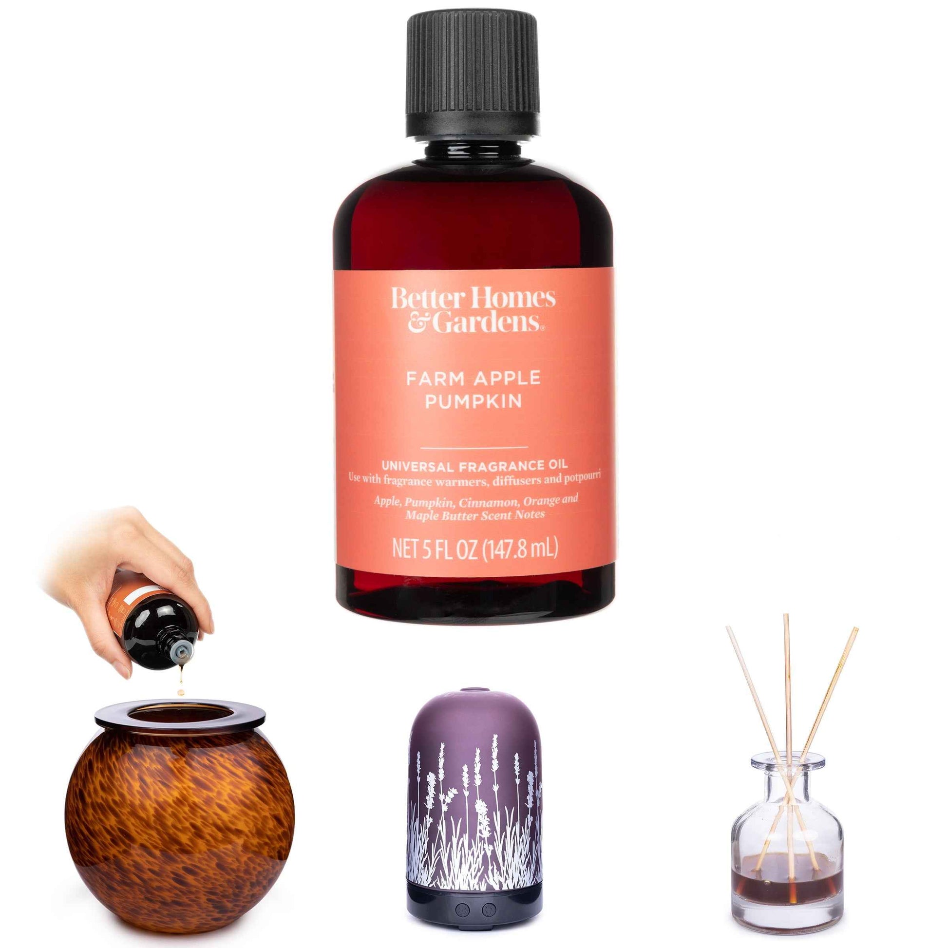 Better Homes & Gardens Fragrance Oil – Farm Apple Pumpkin, 5 fl oz