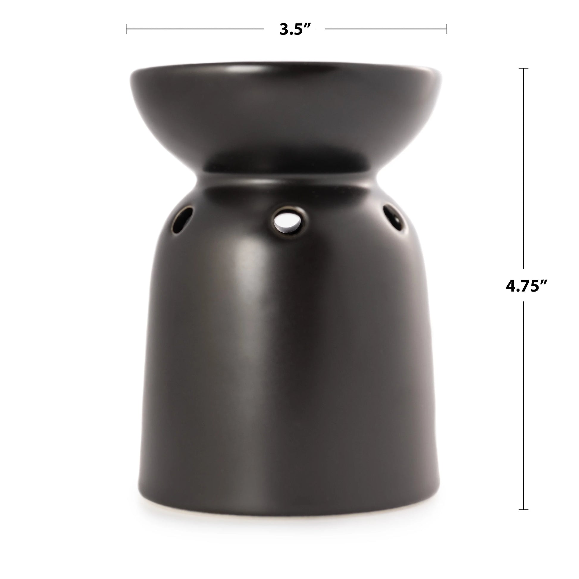 Mainstays Tealight Ceramic Warmer – Black, 1 Pc