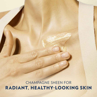 Vaseline Glazed & Glisten Shimmering Body Gel Oil, Sunlit Glow – Vanilla & Cocoa Butter, 6.8 oz