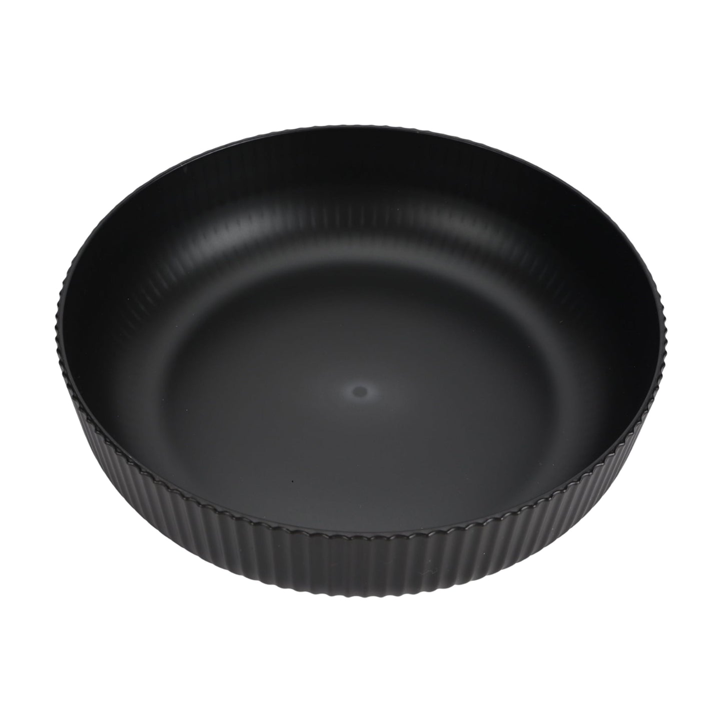 Mainstays Black Eco-Friendly Recycled Plastic Dinner Bowl – 43-Ounce – Durable & Reusable for Indoor & Outdoor Dining