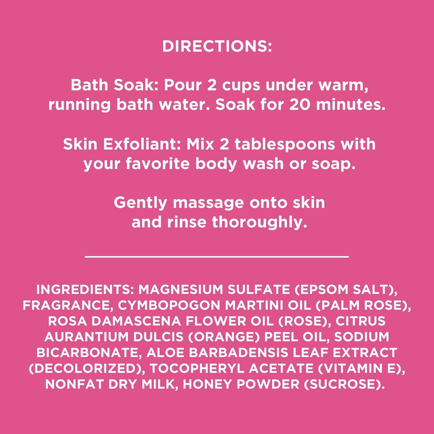 Equate Epsom Salt Bath Soak with Rose Oil & Milk Protein, 3 lb – Soft Skin & Relaxation