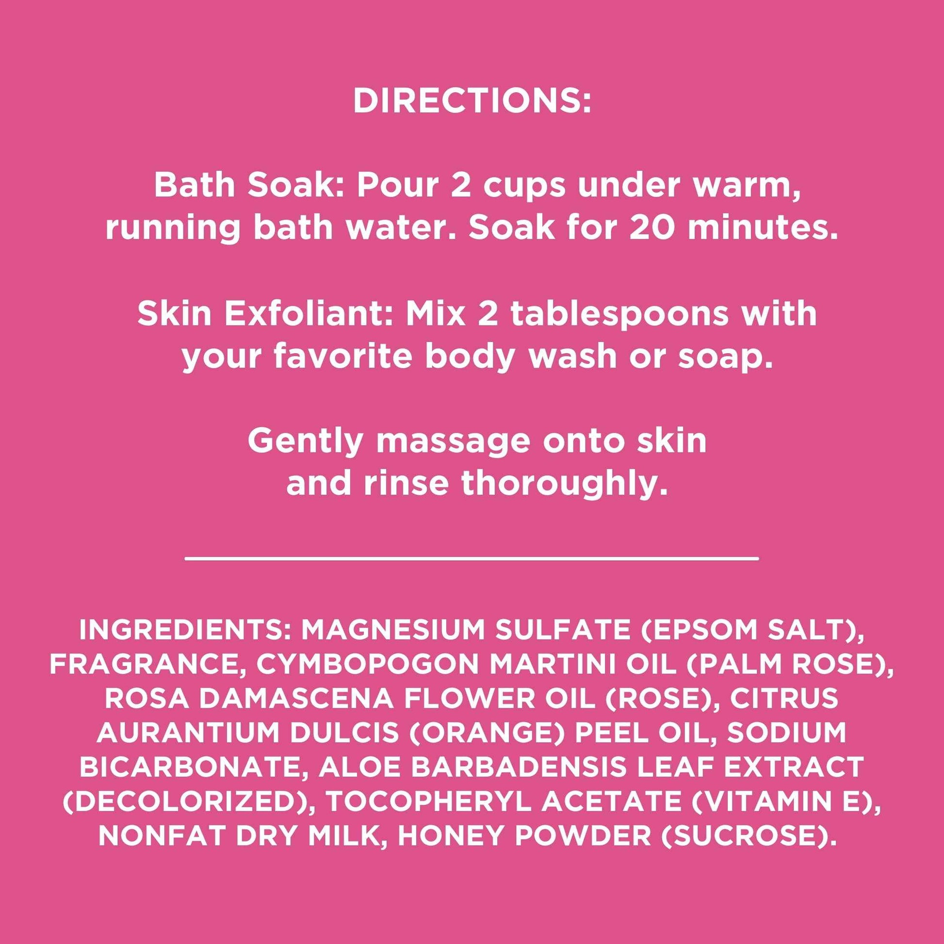 Equate Epsom Salt Bath Soak with Rose Oil & Milk Protein, 3 lb – Soft Skin & Relaxation