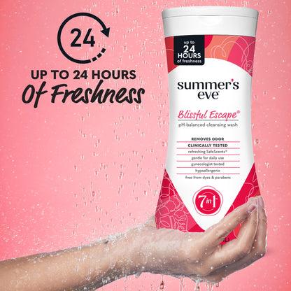 Summer’s Eve Blissful Escape Daily Feminine Wash – pH Balanced, Odor-Removing, 15 fl oz
