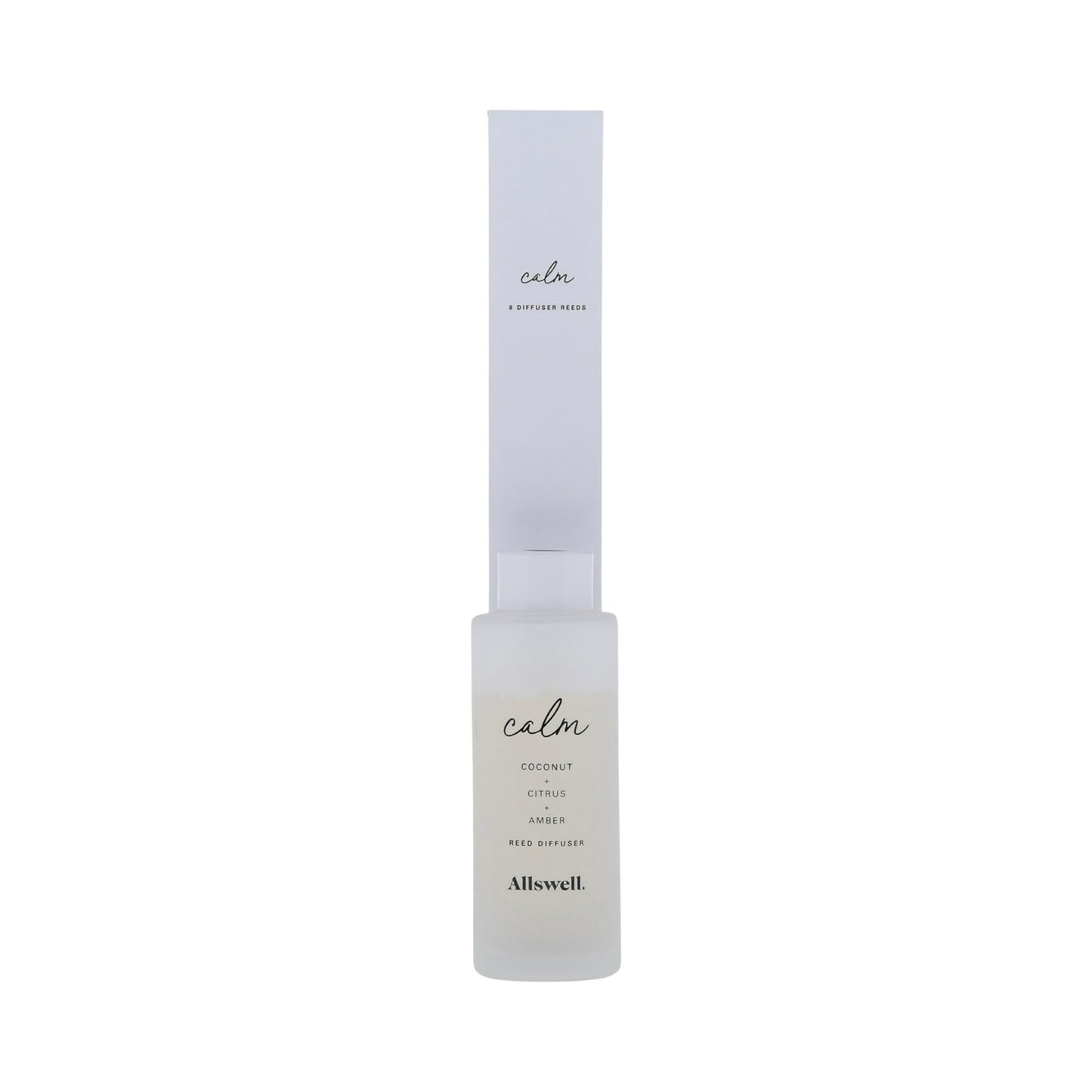Allswell Calm Scented Reed Diffuser – Coconut · Citrus · Amber – 3 fl oz (90 mL) with 8 Reeds