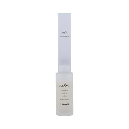 Allswell Calm Scented Reed Diffuser – Coconut · Citrus · Amber – 3 fl oz (90 mL) with 8 Reeds
