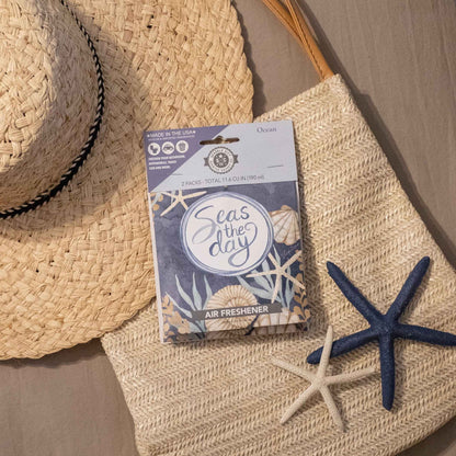 Sparkle City Scented Sachet 2 Pack – Seas the Day, Fresh Fragrance for Home & Closet