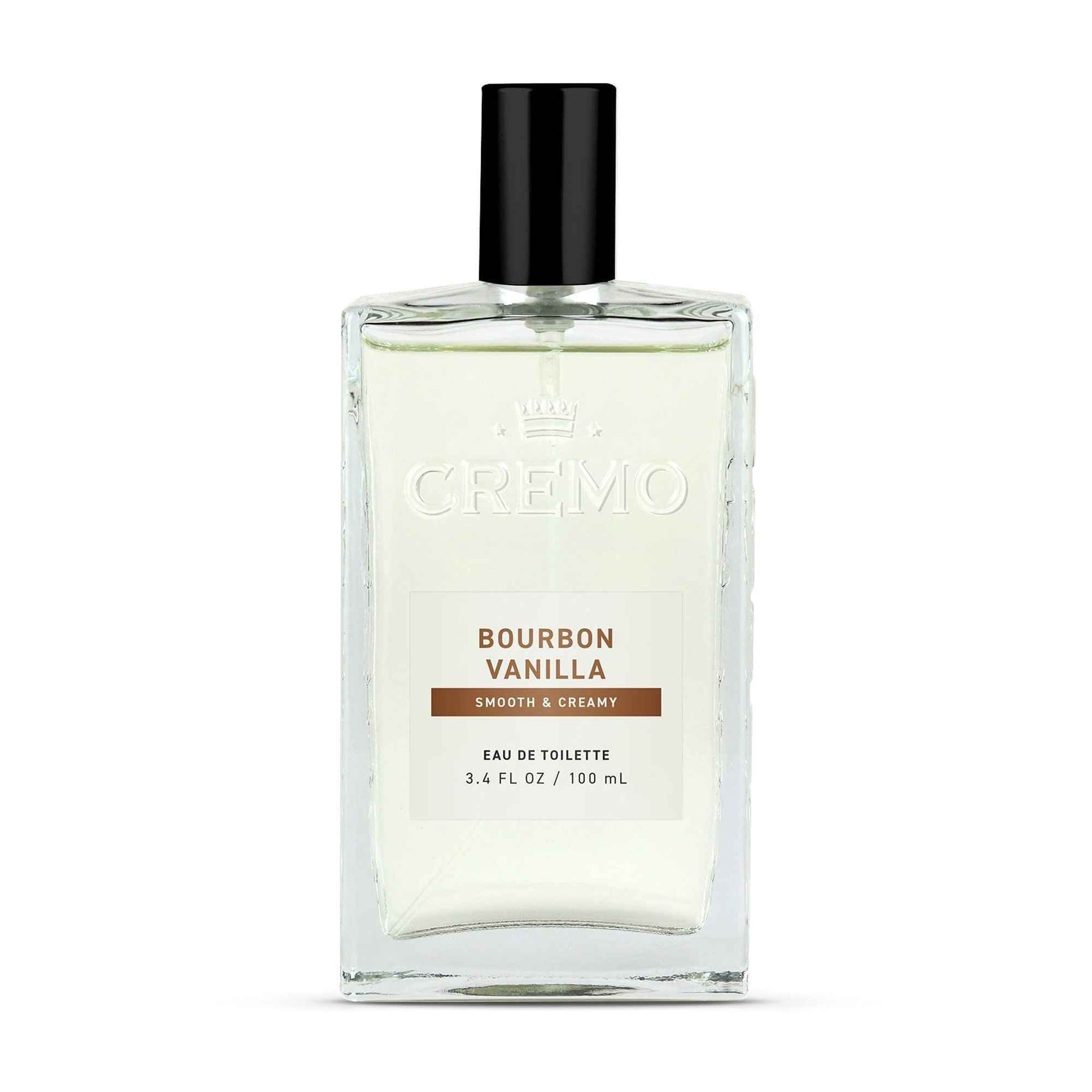 Cremo Cologne for Men, Bourbon Vanilla – Distinctive & Long-Lasting Scent, 3.4 Oz