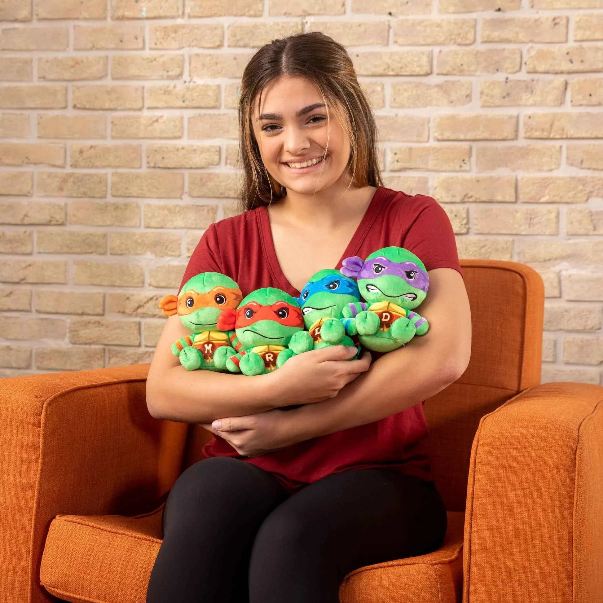 Club Mocchi TMNT Junior 6-Inch Plush | Teenage Mutant Ninja Turtles Michelangelo Leonardo Raphael Donatello
