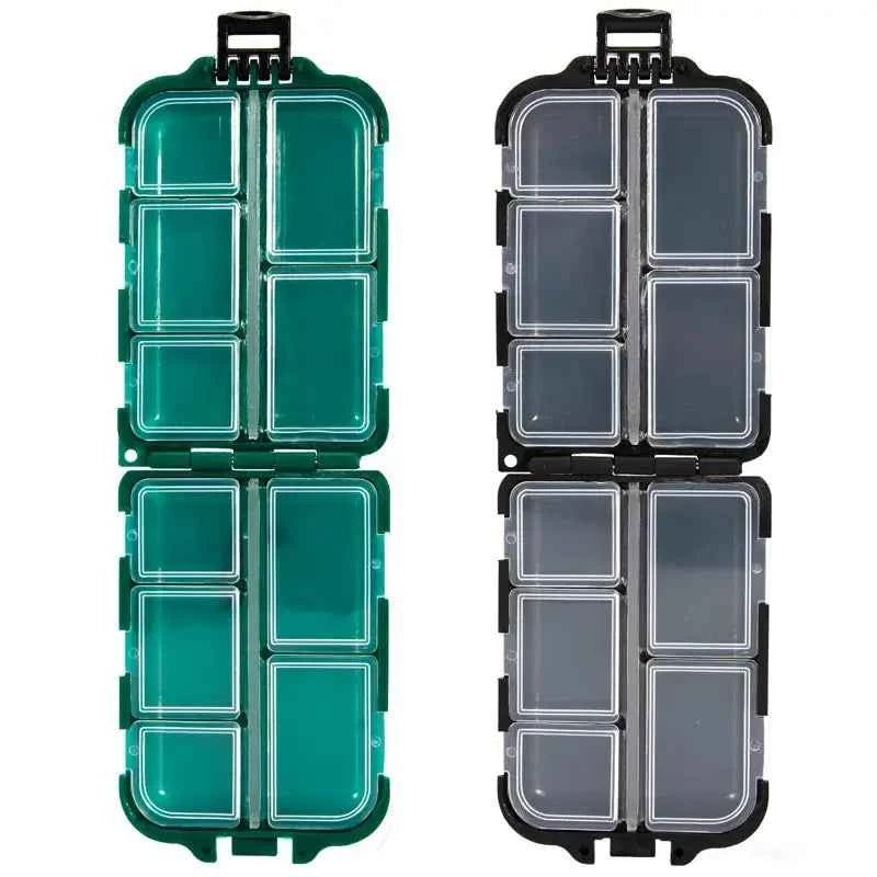 10-Grid Fishing Accessories Storage Box – Double-Sided