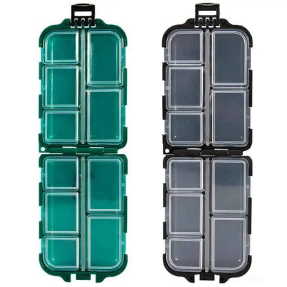 10-Grid Fishing Accessories Storage Box – Double-Sided