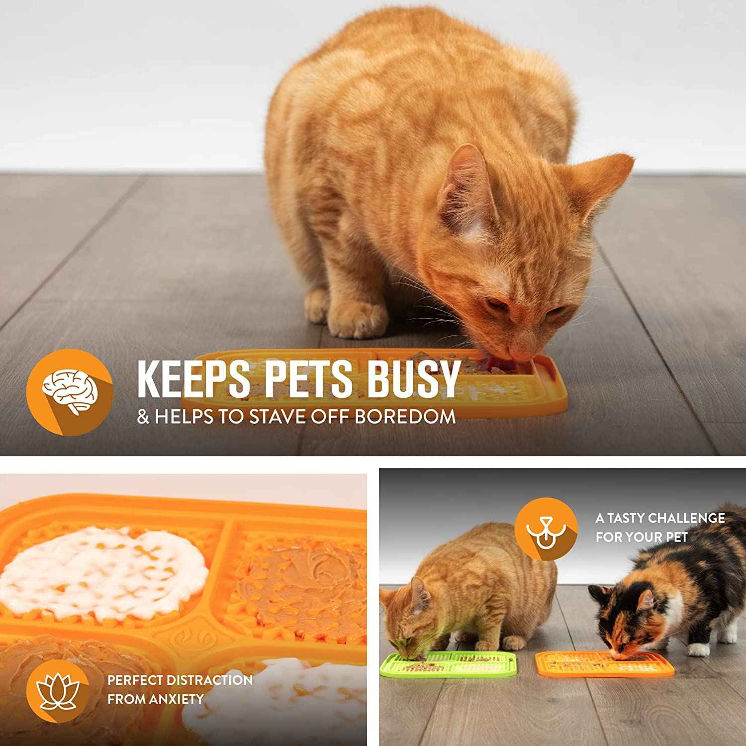 Hyper Pet IQ Treat Mat – Reward Lick Mat for Dogs & Cats (Slow Feeder & Enrichment)