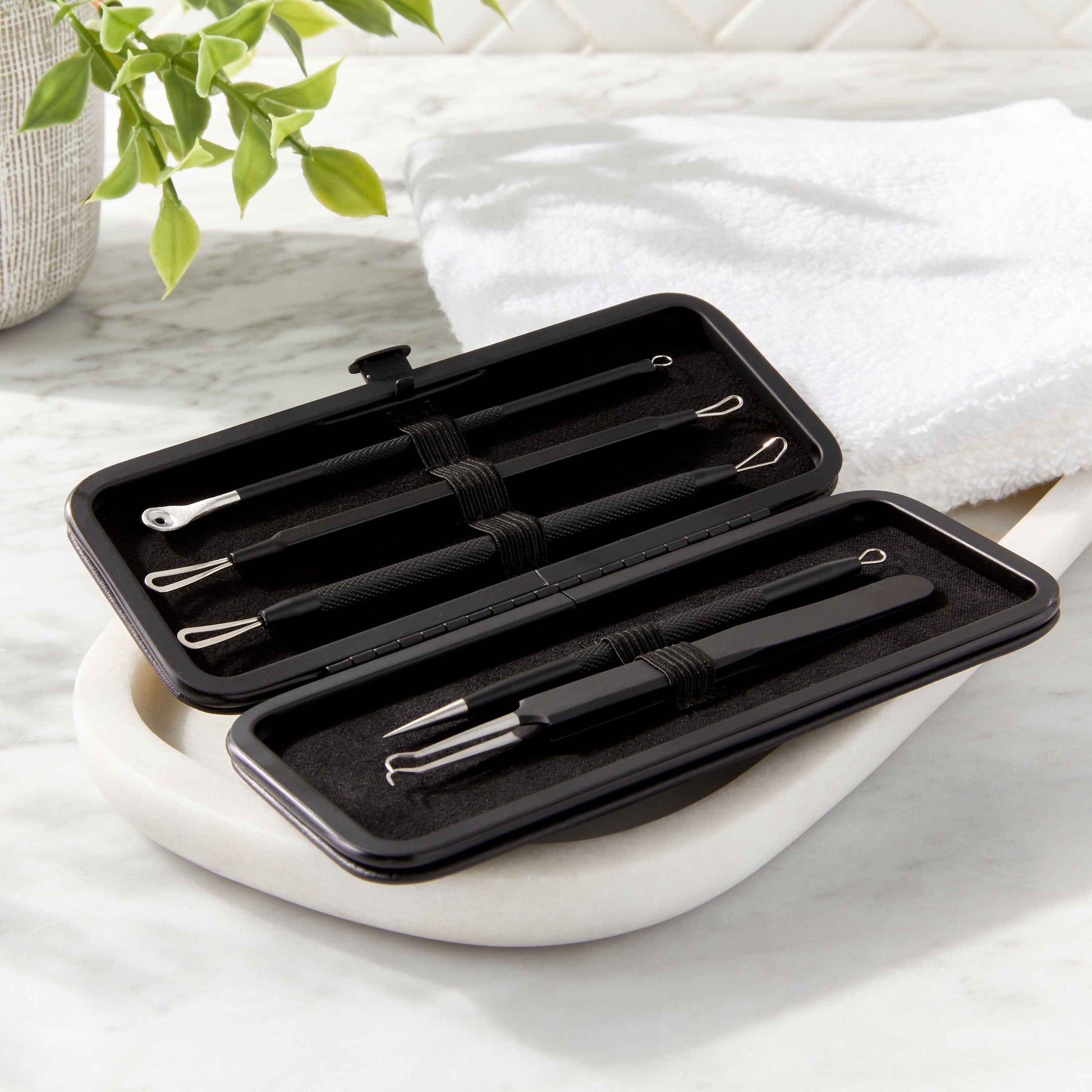 Equate Metal Acne-Removal Blemish Tool Set, 5 Pieces – Stainless Steel Blackhead Extractor Kit