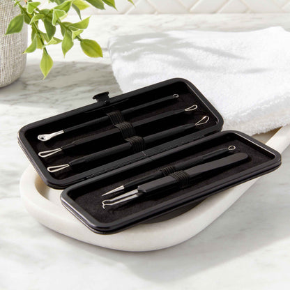Equate Metal Acne-Removal Blemish Tool Set, 5 Pieces – Stainless Steel Blackhead Extractor Kit