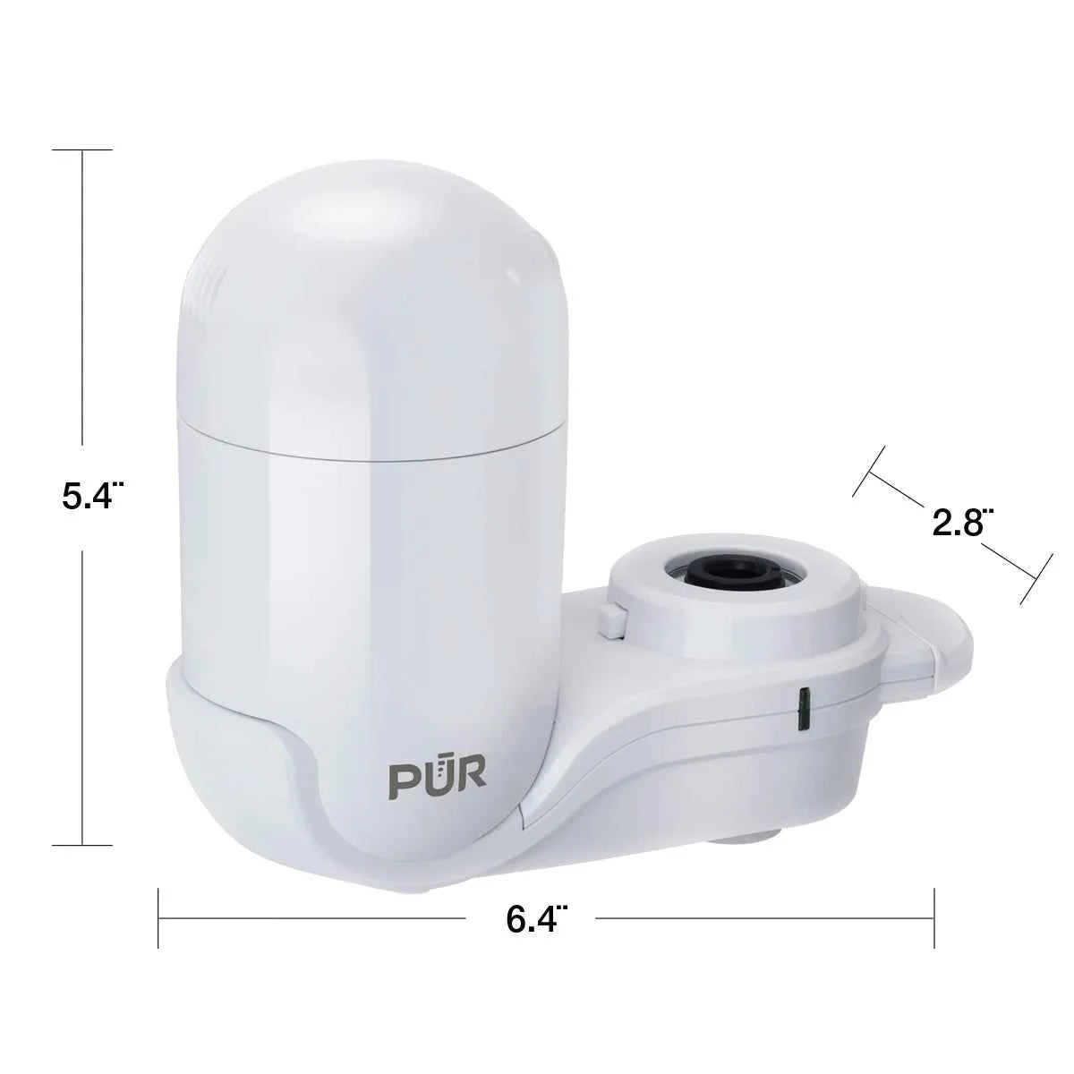 PUR FM3333B Vertical Faucet Mount Water Filtration System – White
