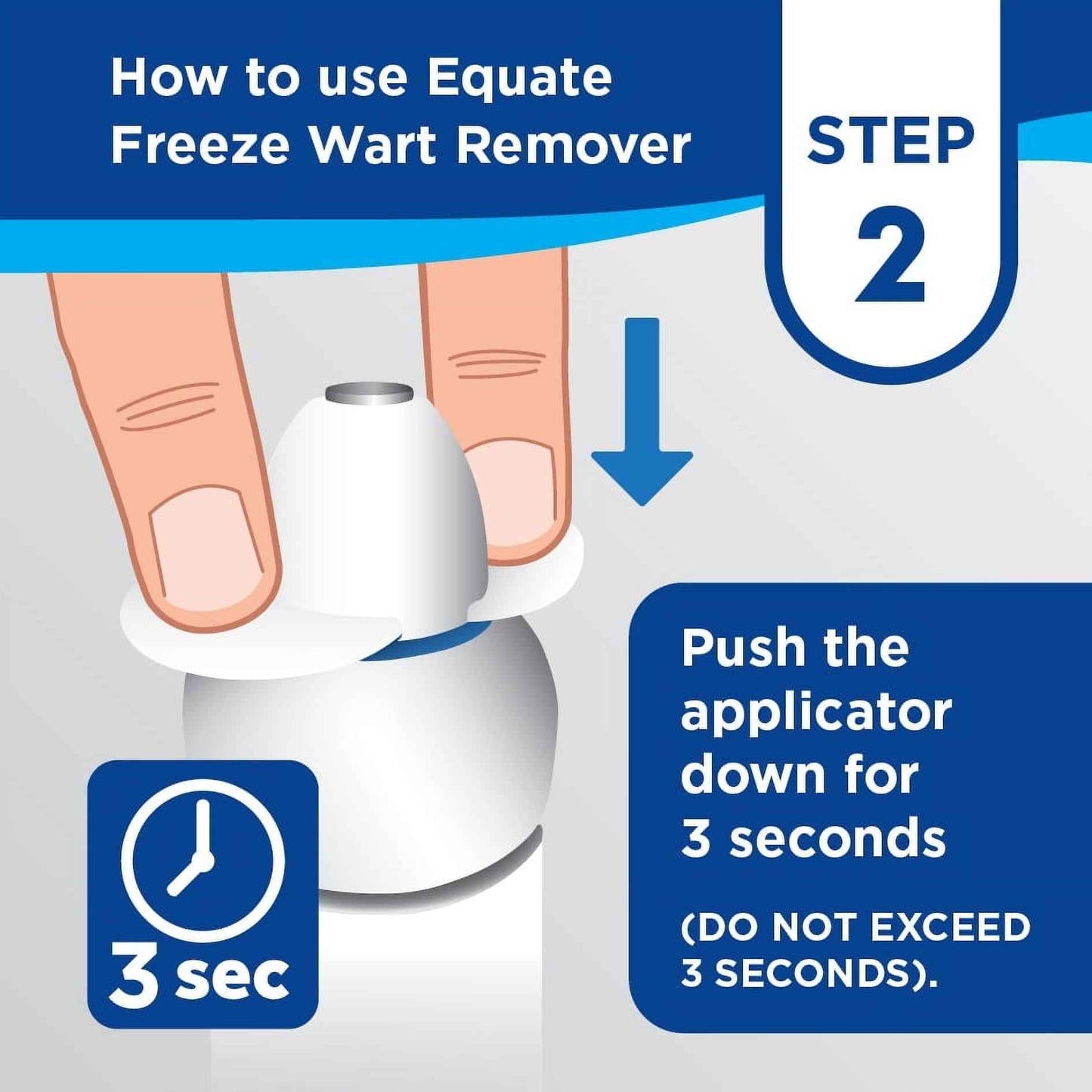 Equate Freeze Wart Remover, 1.6 fl oz – Precision Metal Tip for Common & Plantar Warts