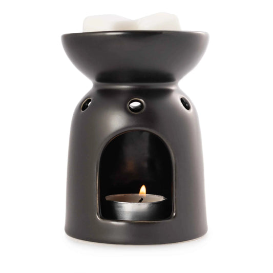 Mainstays Tealight Ceramic Warmer – Black, 1 Pc