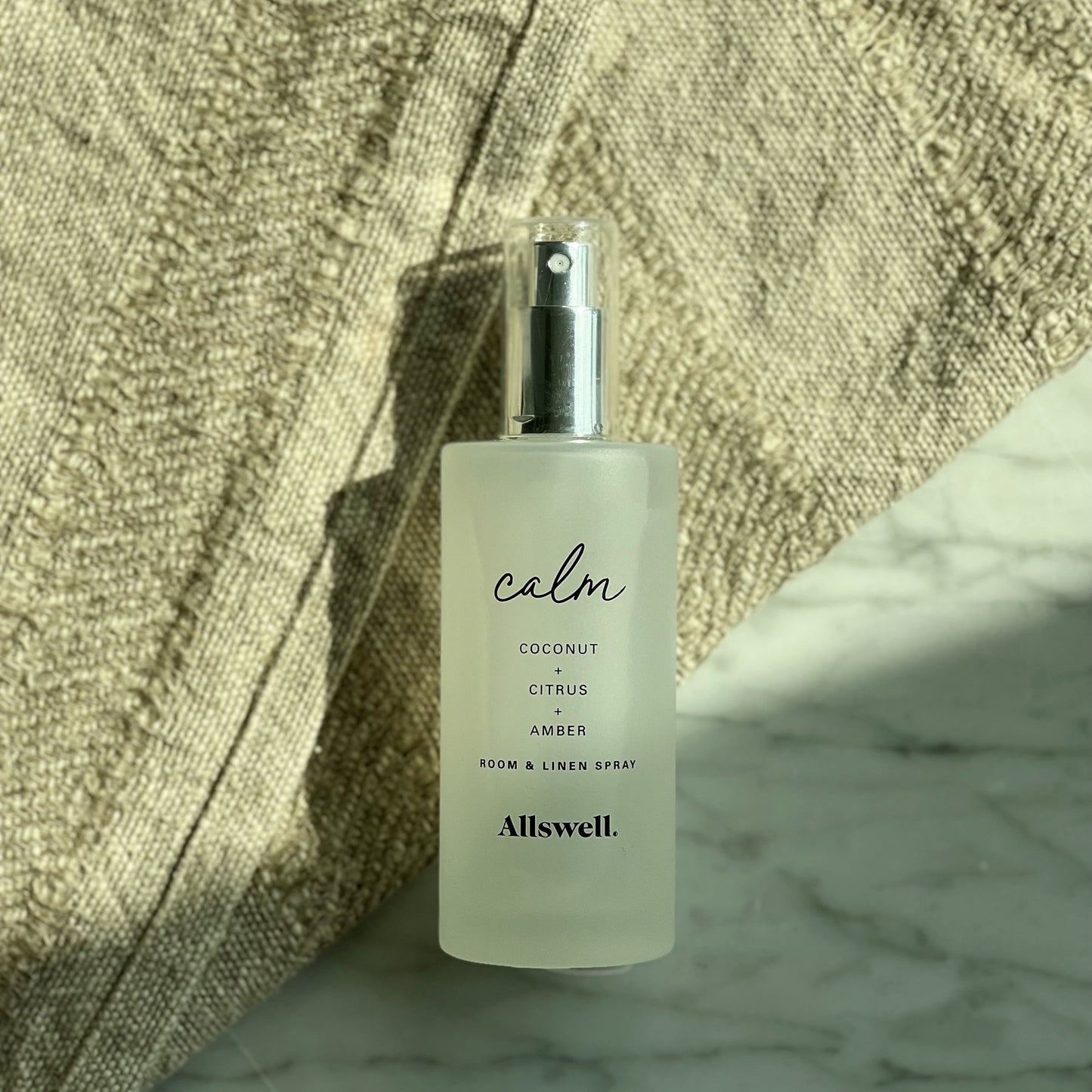 Allswell Calm (Coconut + Citrus + Amber) Scented Room & Linen Spray 3.4 Fl oz (100mL)