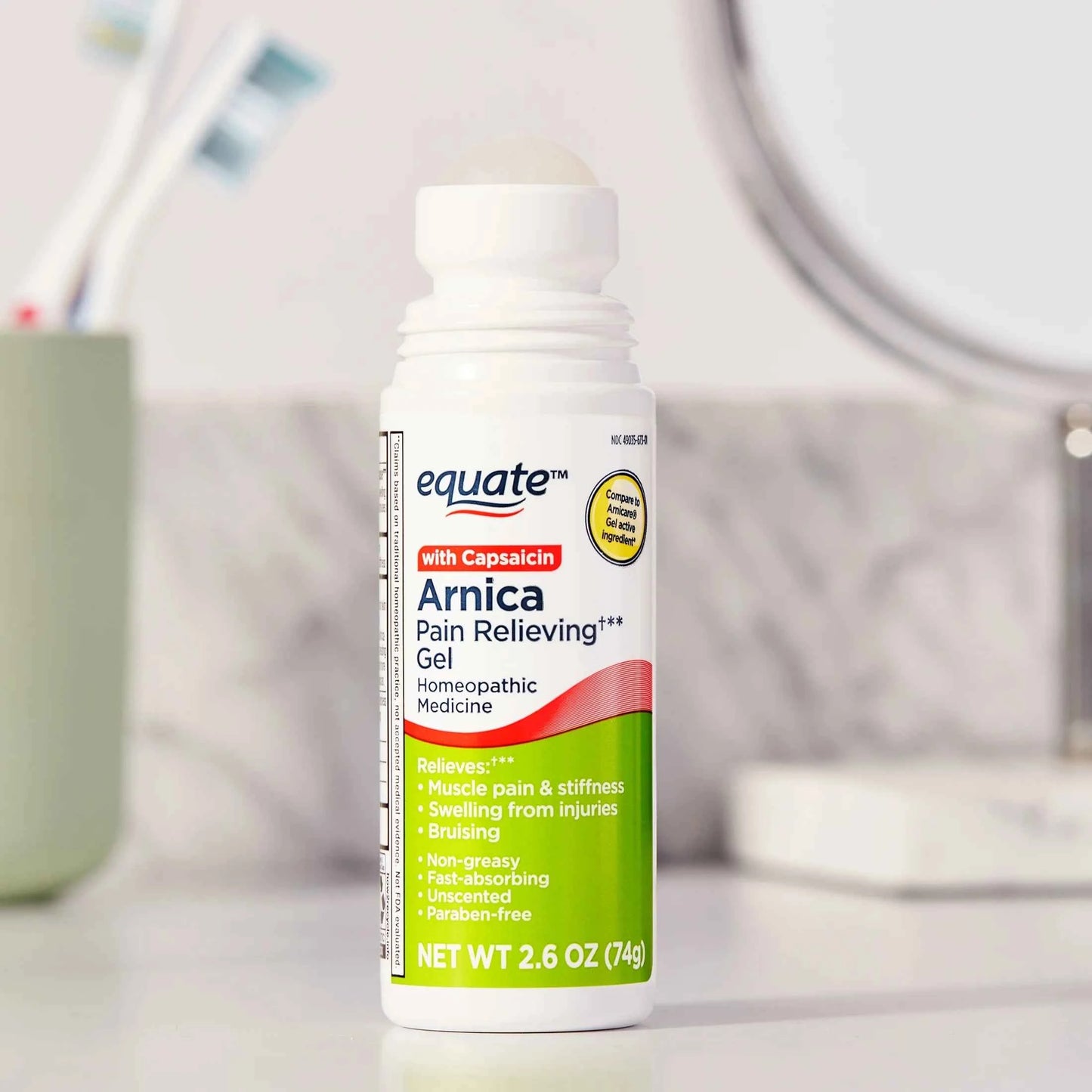 Equate Arnica Pain Relieving Gel with Capsaicin, 2.6 oz