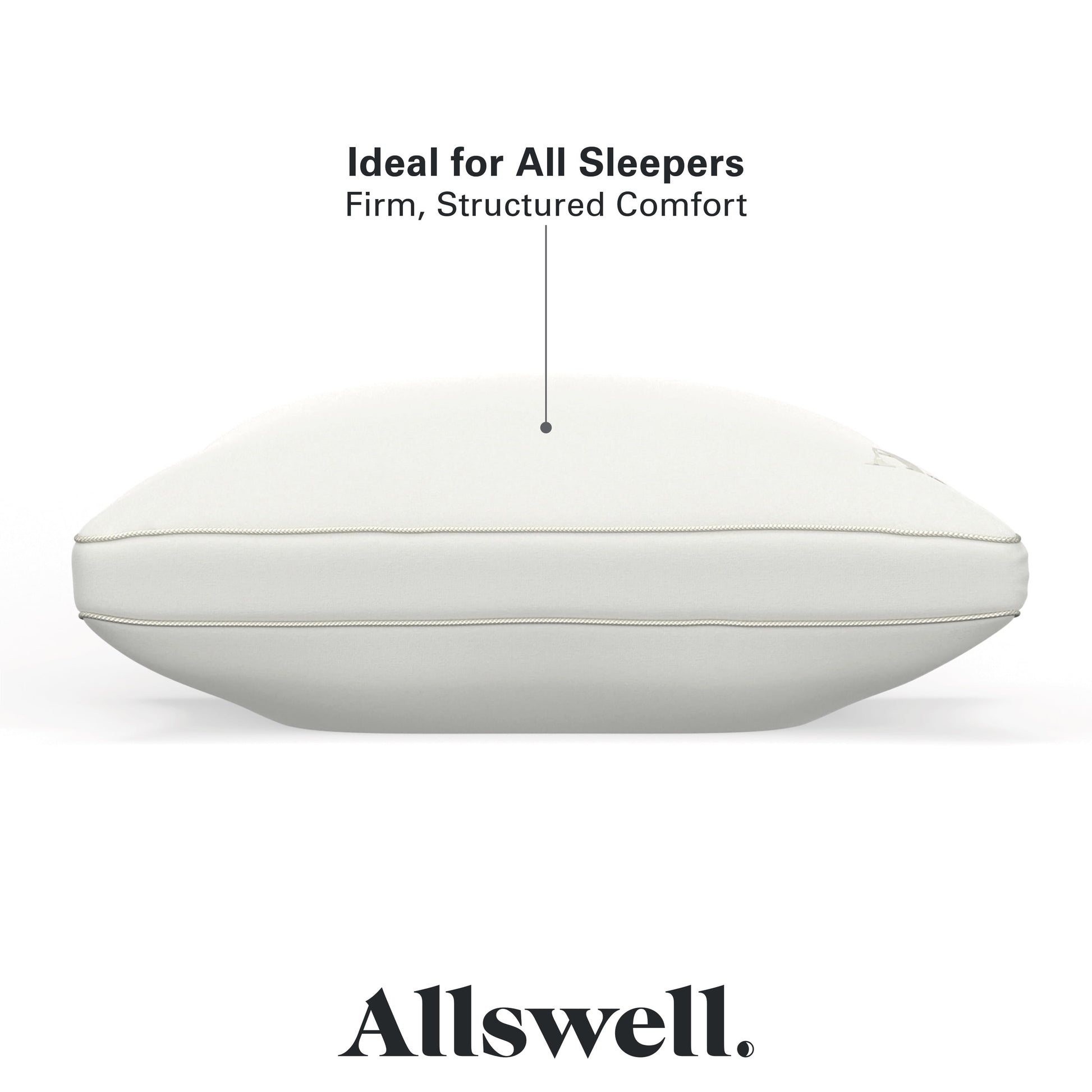 Allswell Down Alternative Bed Pillow - Standard/Queen, Firm, All Positions (1-Pack)