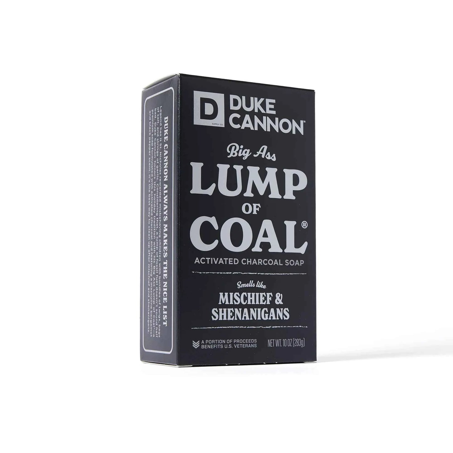 Duke Cannon Big Ass Lump of Coal Soap for Men – Holiday Bergamot & Black Pepper, 10 oz Bar Soap, Extra-Large Grooming Soap
