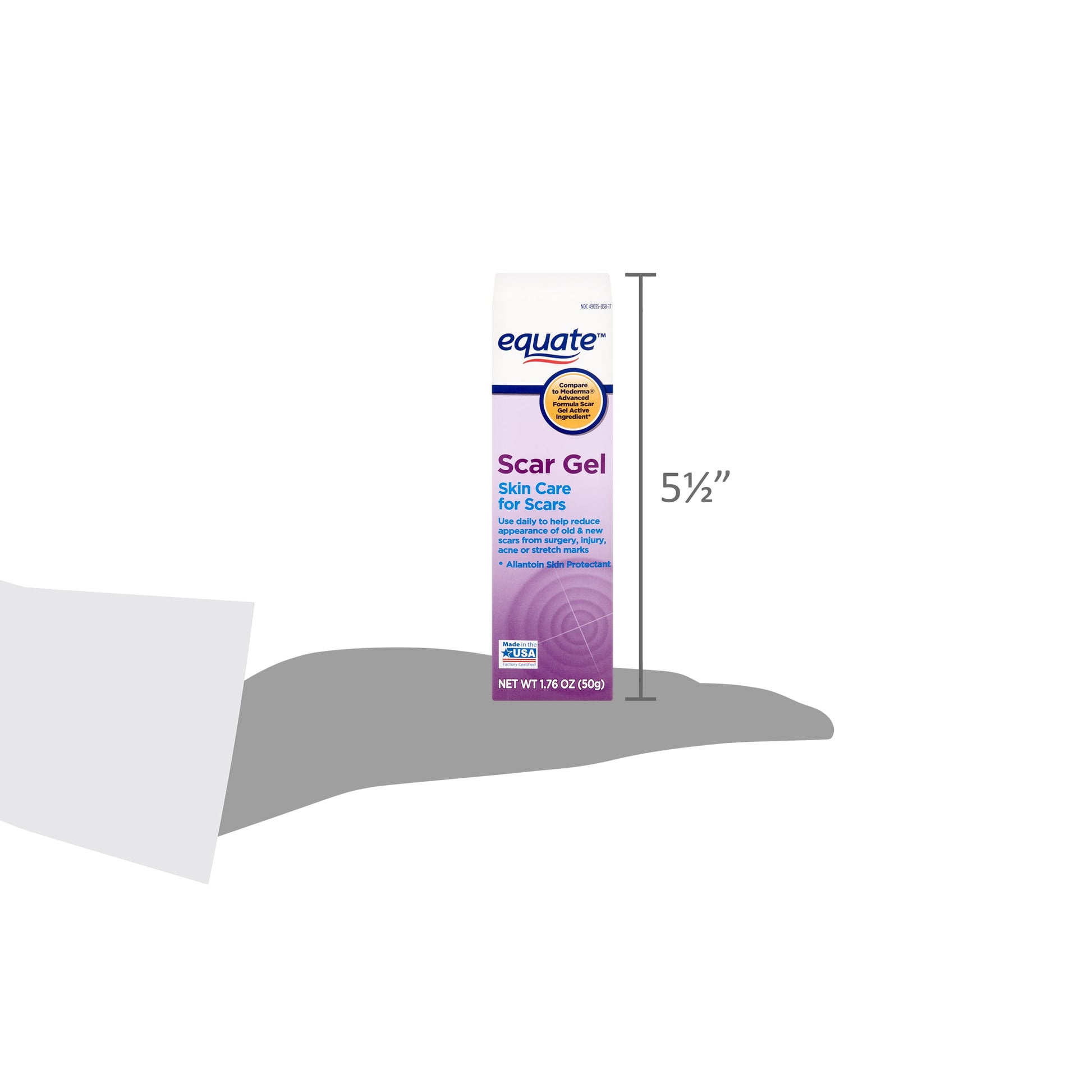 Equate Scar Gel – Skin Care Gel for Old & New Scars – 1.76 oz - MegoDeals