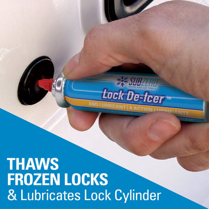 SubZero Lock De-Icer – 0.63 fl oz | Ice & Snow Removal Spray SubZero