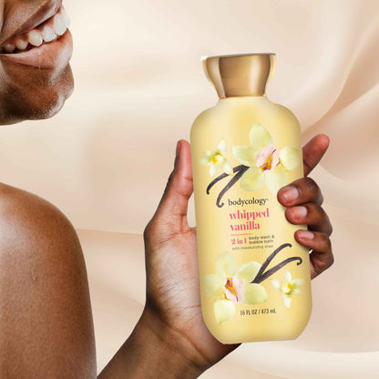 Bodycology 2-in-1 Body Wash & Bubble Bath – Whipped Vanilla – 16 fl oz