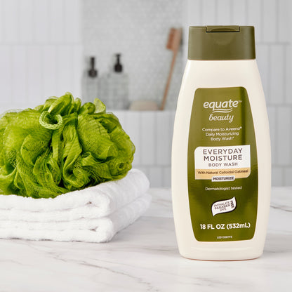 Equate Everyday Moisture Body Wash – 18 fl oz, Nourishing Daily Cleanser for Soft & Smooth Skin