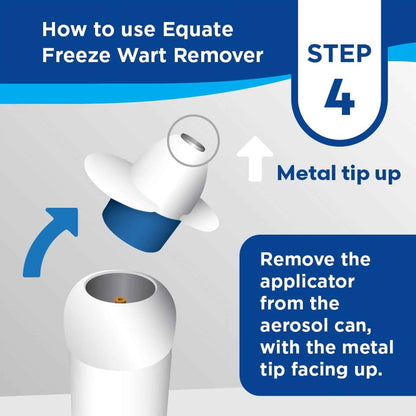 Equate Freeze Wart Remover, 1.6 fl oz – Precision Metal Tip for Common & Plantar Warts