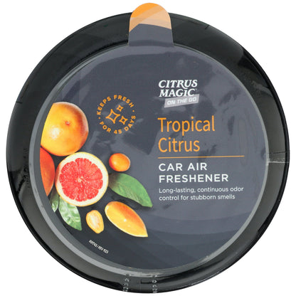 Citrus Magic On The Go Solid Air Freshener for Auto, Tropical Citrus, 8 Ounce