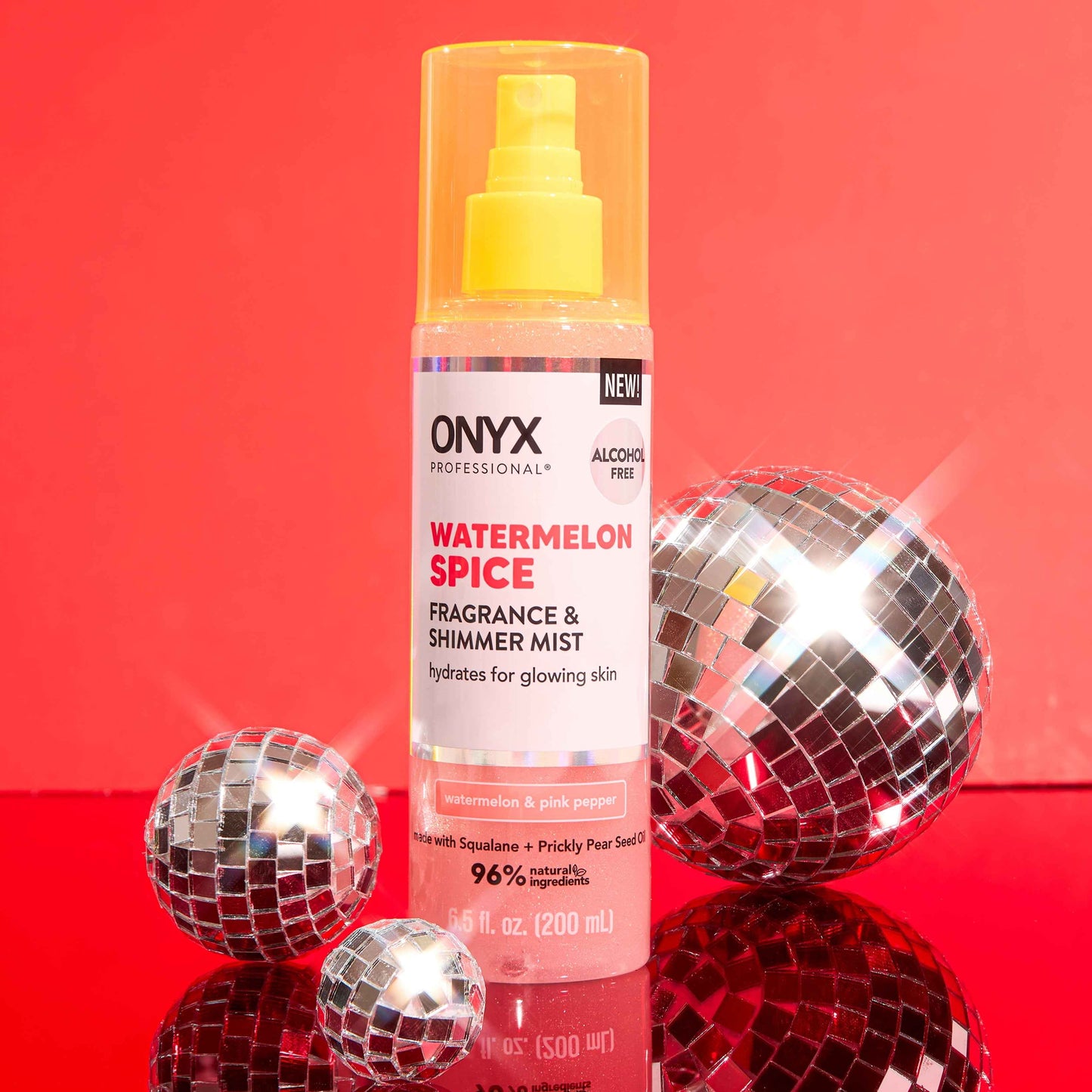 ONYX Professional Hydrating Shimmer Body + Hair Mist – Watermelon Spice, 6.5 fl oz