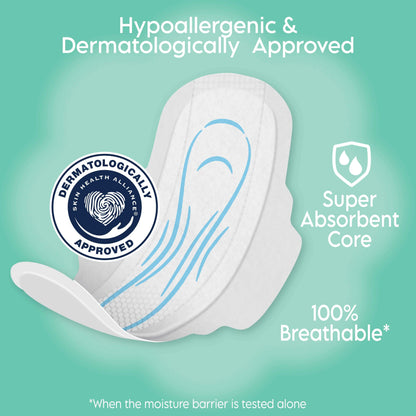 Equate Ultra Thin Pads with Wings, Size 1, Regular Protection, 36 Count