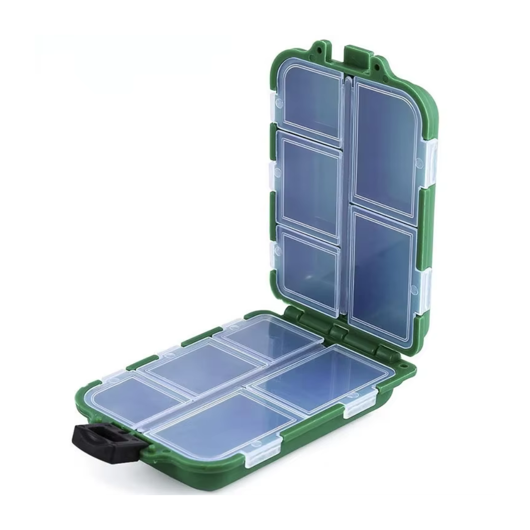 10-Grid Fishing Accessories Storage Box – Double-Sided