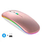 Rechargeable LED Wireless Mouse – Bluetooth Compatible + 2.4GHz Dual Mode