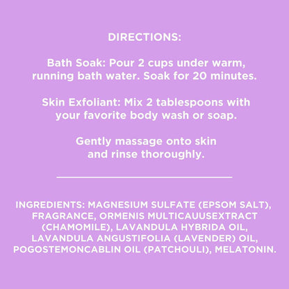 Equate Epsom Salt Bath Soak 3 lb – Melatonin for Sleep Support