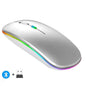 Rechargeable LED Wireless Mouse – Bluetooth Compatible + 2.4GHz Dual Mode