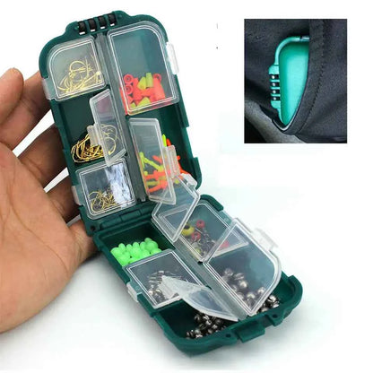 10-Grid Fishing Accessories Storage Box – Double-Sided